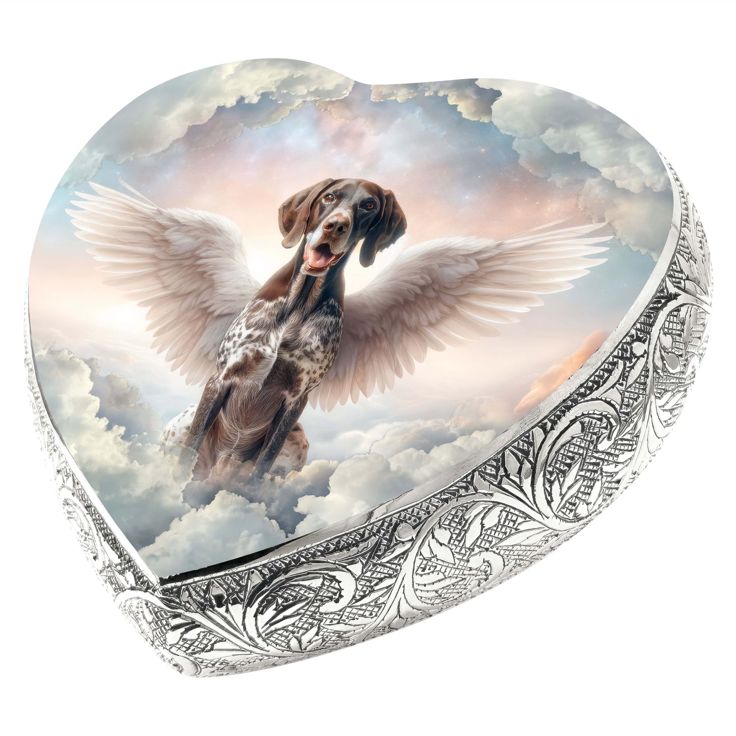 German Shorthaired Pointer Dog Urn - Angel's Embrace Urn for Dog Ashes